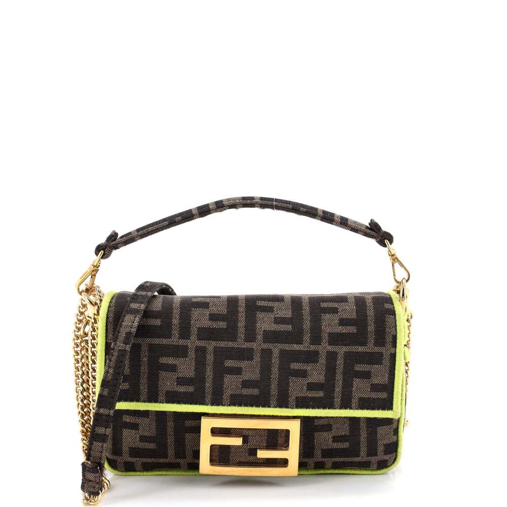 Fendi Baguette Nm Bag Zucca Canvas Mini #269154F23B